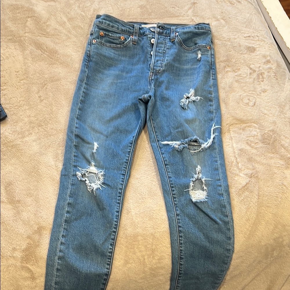 Levi’s Distressed Blue Women's Jeans